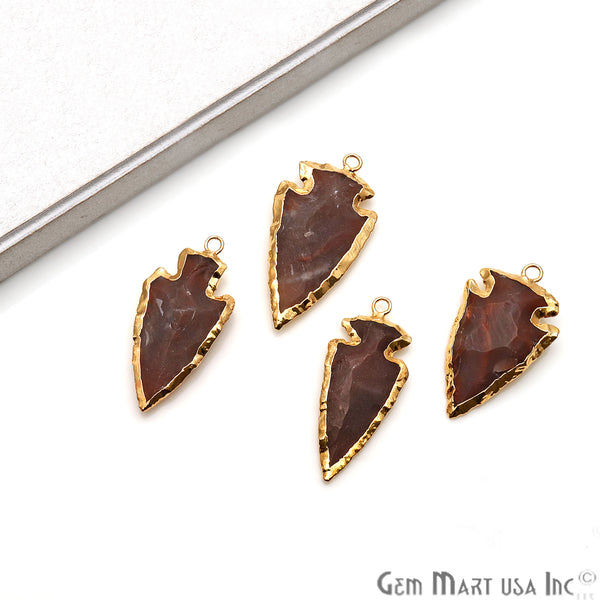 Jasper Arrowhead 24x42mm Gold...
