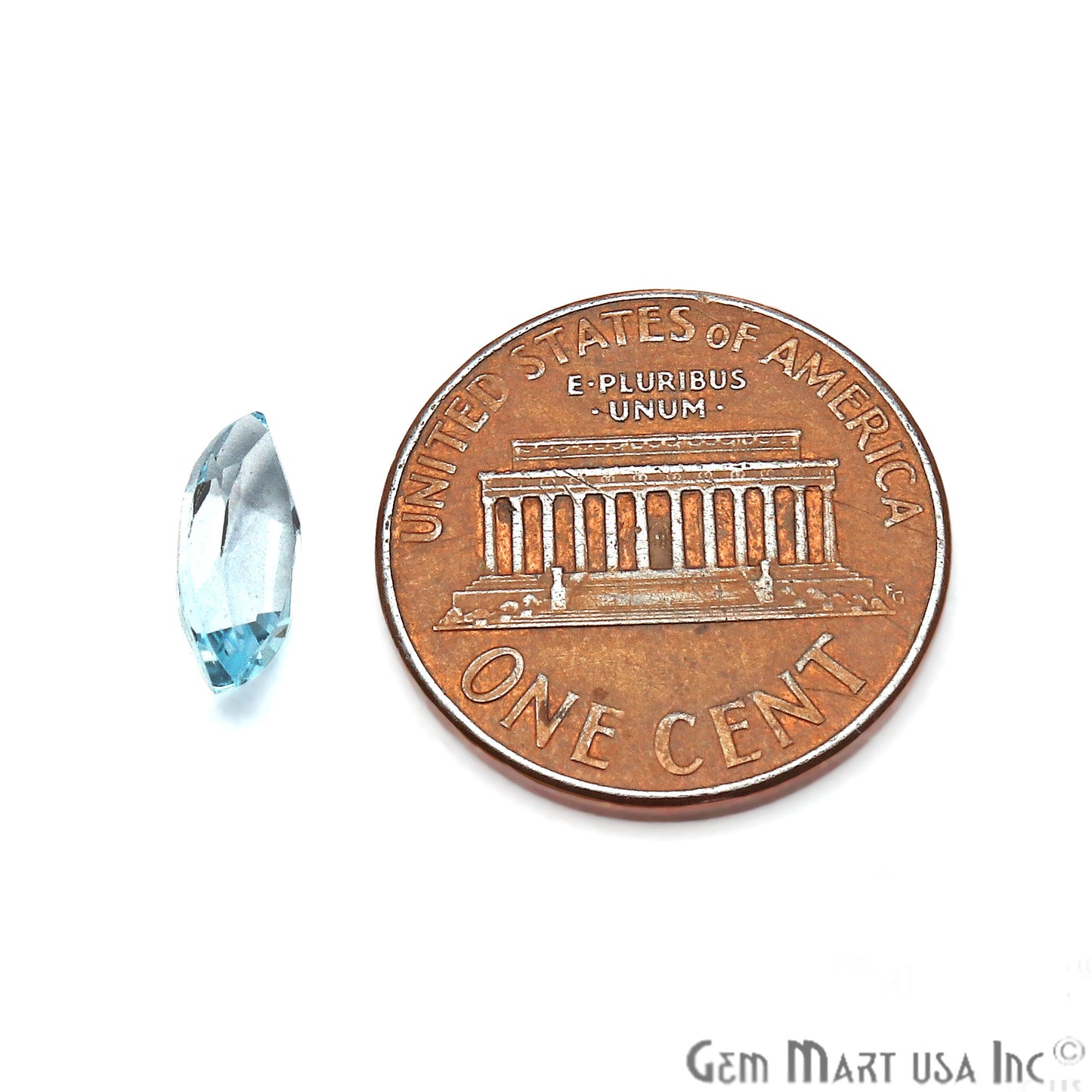 Blue Topaz Marquise Shape 5x10mm Faceted Loose Gemstone - GemMartUSA