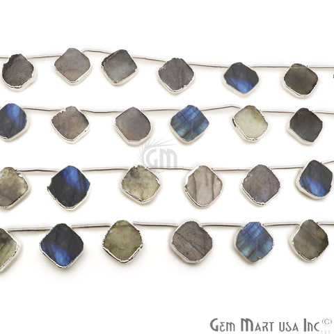 Labradorite Free Form 15x18mm Crafting Beads Gemstone Strands 9INCH - GemMartUSA