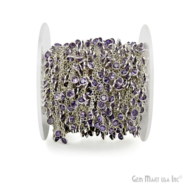 Amethyst Round 5mm Silver...
