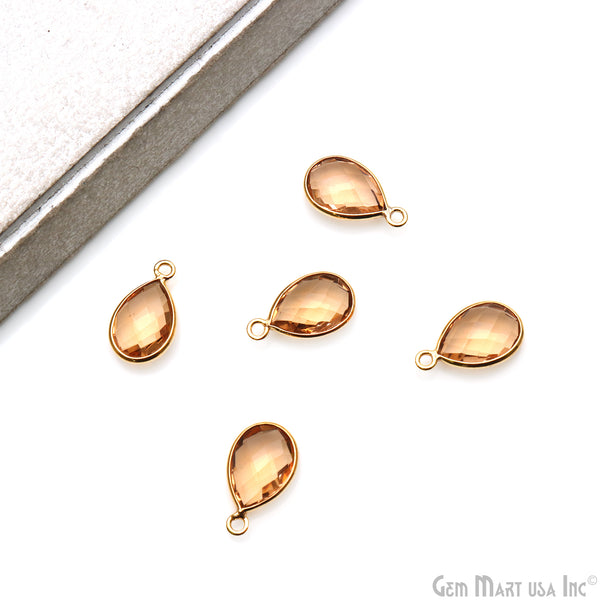 Orange Morganite Pear Gold...