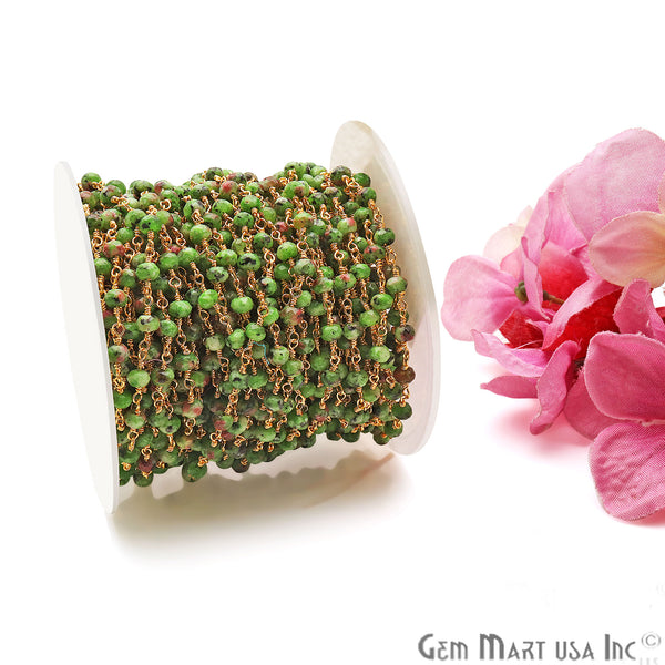 Ruby Zoisite Jade Faceted...