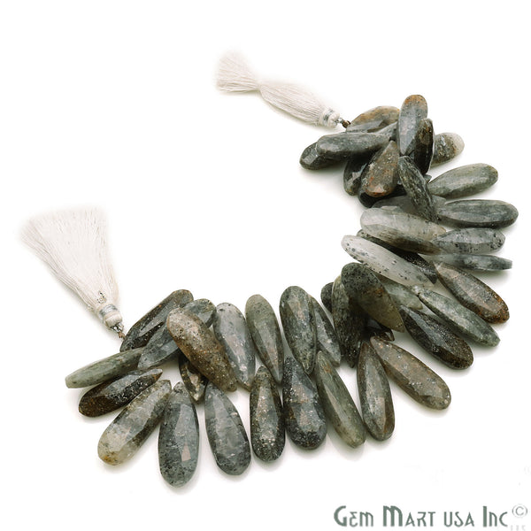 Black Aventurine Pears Beads,...