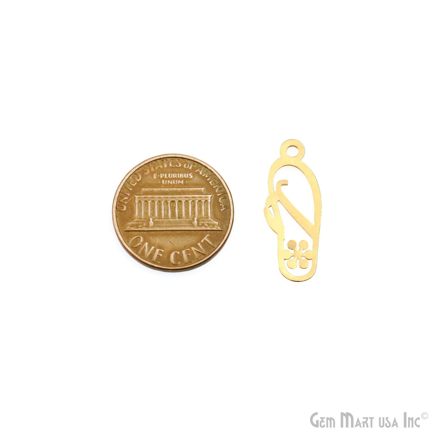 Slipper Shape Metal 23.5x9mm Finding Charm Connector