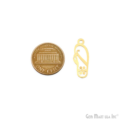 Slipper Shape Metal 23.5x9mm Finding Charm Connector