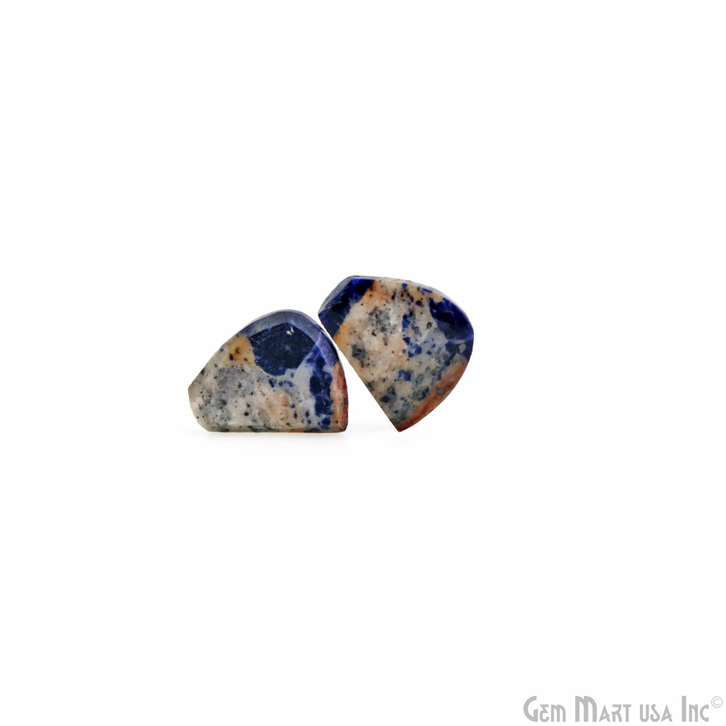 Sodalite Freeform Shape 17X13mm Loose Gemstone For Earring Pair