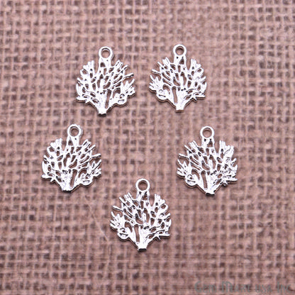 5 Pc Lot Tree Shape Findings, Filigree Findings, Findings, Jewelry Findings, 17x15mm (50056) - GemMartUSA