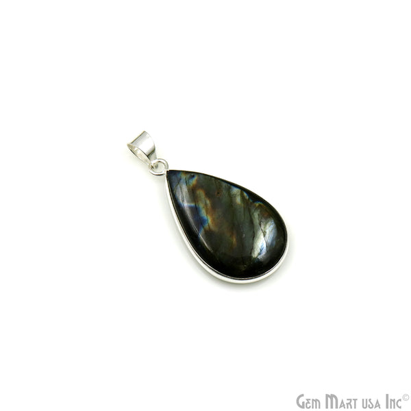 Labradorite Gemstone Pears 37x20mm...