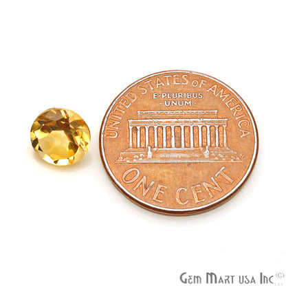 Citrine Round Shape 7mm Faceted Loose Gemstone - GemMartUSA