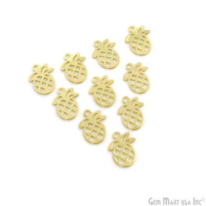 Pineapple Shape Metal 20x14.5mm Filigree Finding Charm Connector