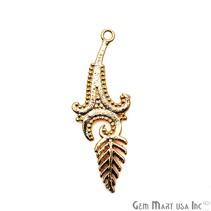 Findings Charm, Filigree Findings, Findings, Jewelry Findings, 47x17mm (50057) - GemMartUSA