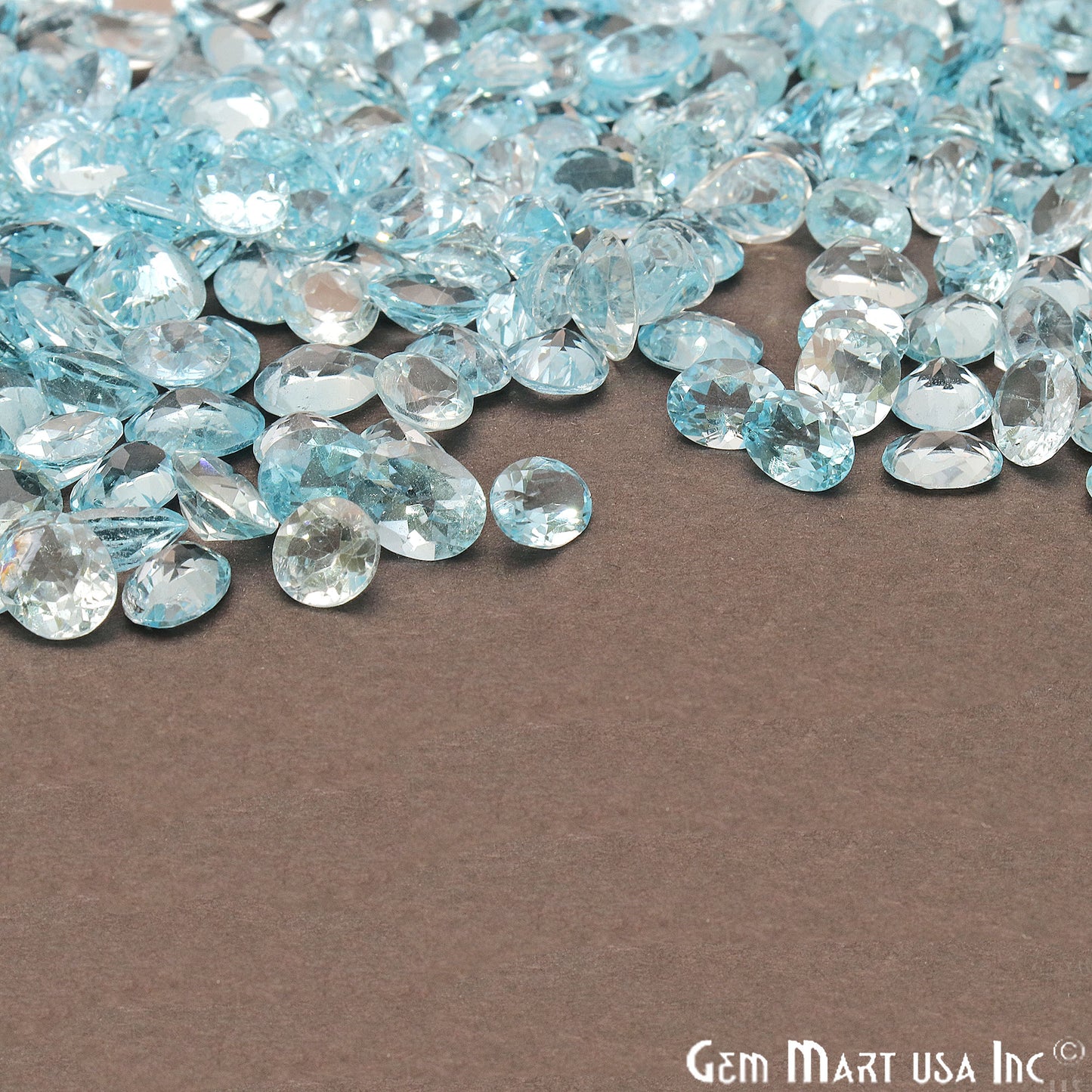 Natural Blue Topaz Mix Shape Loose Gemstones,Precious Stones - GemMartUSA