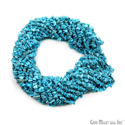 Turquoise Gemstone Nugget Chips Bead 34" Strands (762228113455)