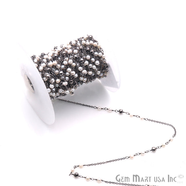 Black Pyrite & Pearl...