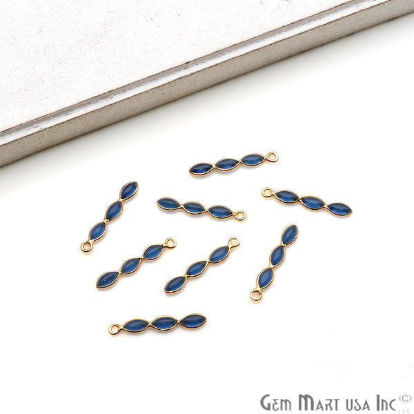 DIY Iolite 23x4mm Gold...