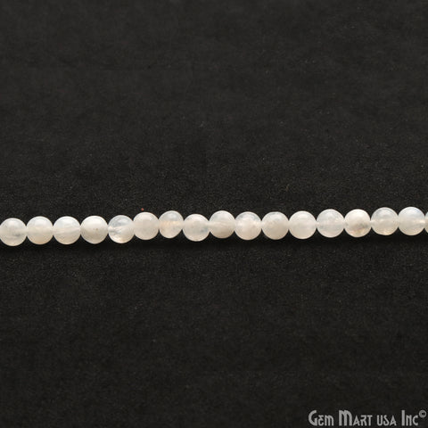 Rainbow Moonstone Rondelle Beads, 13 Inch Gemstone Strands, Drilled Strung Nugget Beads, Faceted Round, 4-5mm