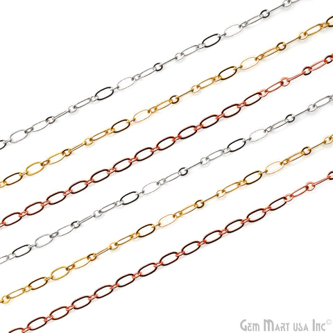 Ring & Connector Chain For Jewelry Making 5x8mm Oval Rings Chain Necklace