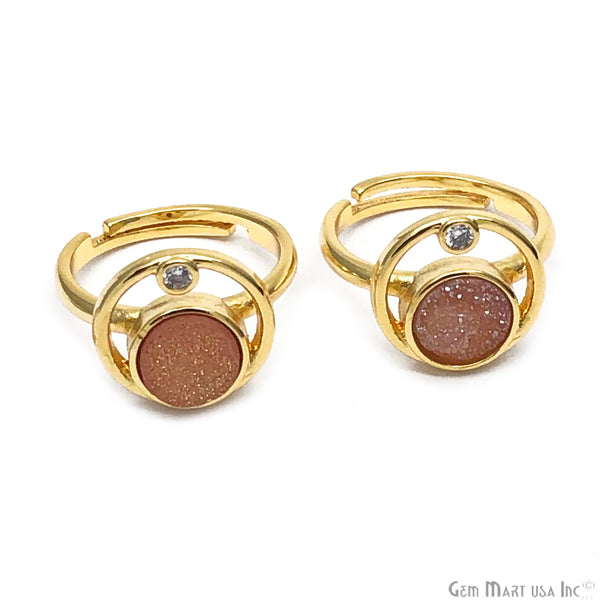 Orbit Druzy Gemstone Adjustable...