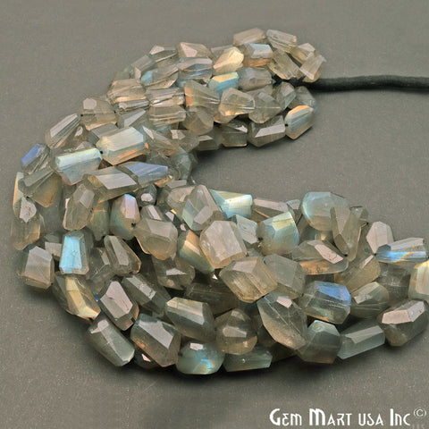 Labradorite Free Form 12x10mm Crafting Beads Gemstone Strands 16INCH - GemMartUSA