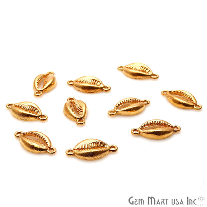 Conch Shell Shape 17x8mm Gold Plated Finding Charm, DIY Jewelry - GemMartUSA