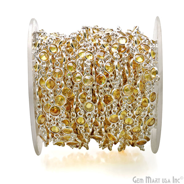 Yellow Zircon Faceted Round...