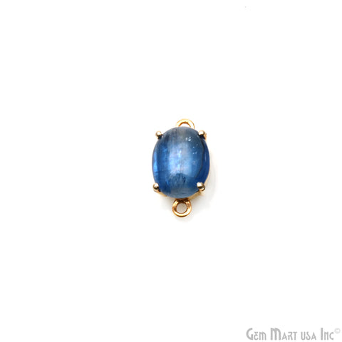 Kyanite Prong Setting Gold Plated Gemstone Connector