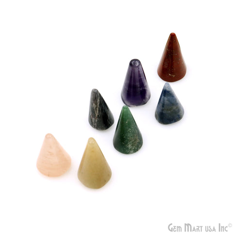 7pc Lot Cone Shape Healing Gemstone Metaphysical Reiki Crystal