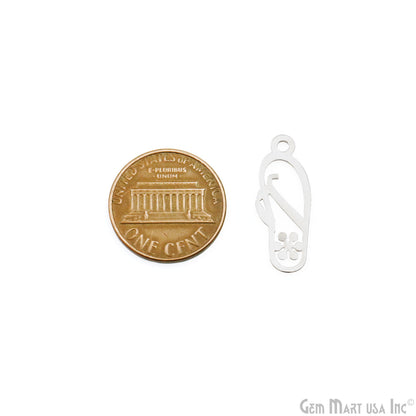 Slipper Shape Metal 23.5x9mm Finding Charm Connector