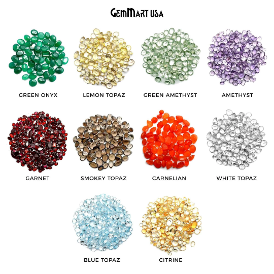 Mixed Gemstone, 100% Natural Faceted Loose Gems, Wholesale Gemstones, 4-8mm, 50+ Carats