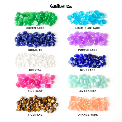Mixed Gemstone, 100% Natural Faceted Loose Gems, Wholesale Gemstones, 6-8mm, 50 Carats