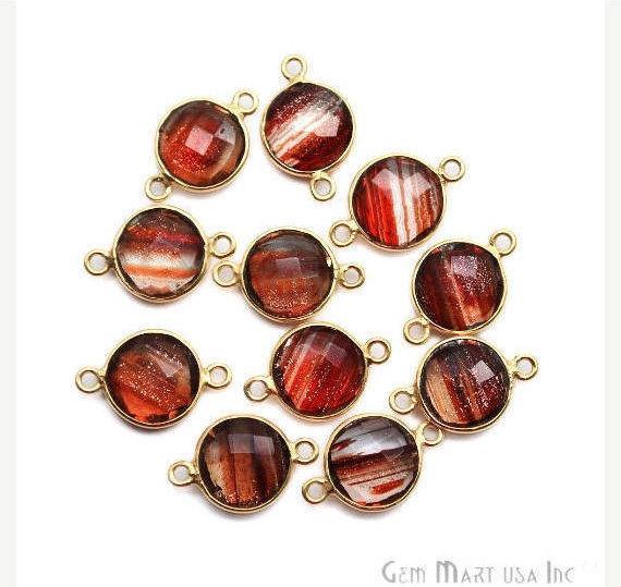 gemstone connector beads, gemstone connector pendant