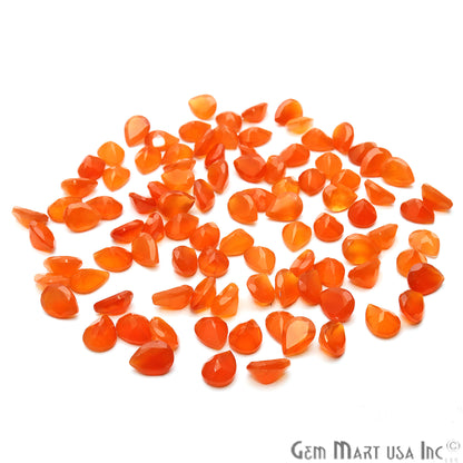 Carnelian Pears Shape 6x8mm Faceted Loose Gemstone - GemMartUSA