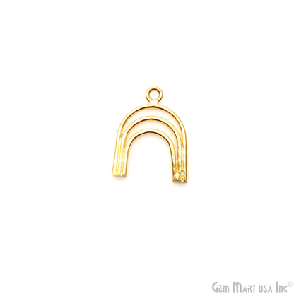 Horse Shoe , Tripple U Shape 17x13mm Gold Plated Finding