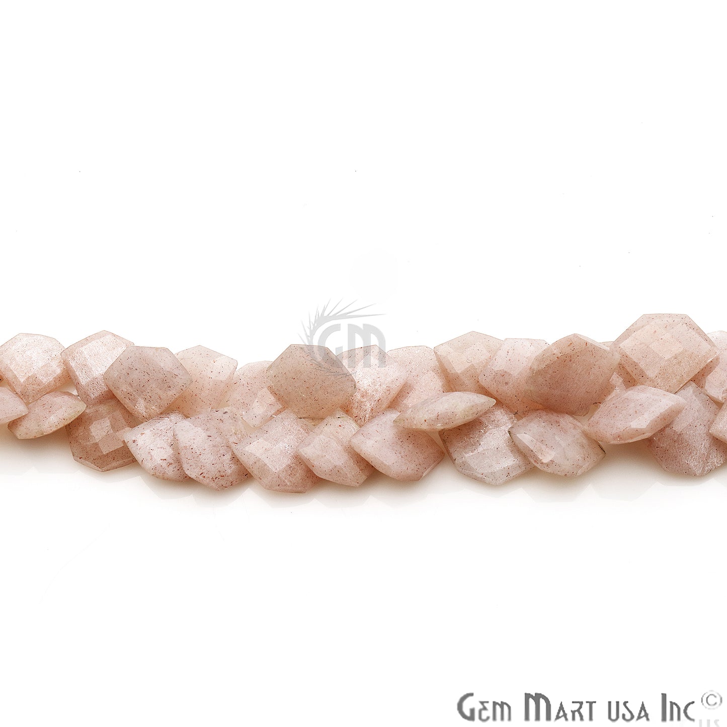 Sunstone Freeform 18x15mm Crafting Beads Gemstone Briolette Strands 8 Inch - GemMartUSA