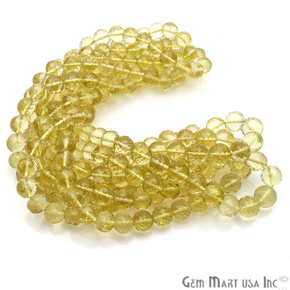 Lemon Topaz Round 8-9mm Crafting Beads Gemstone Strands 16INCH - GemMartUSA