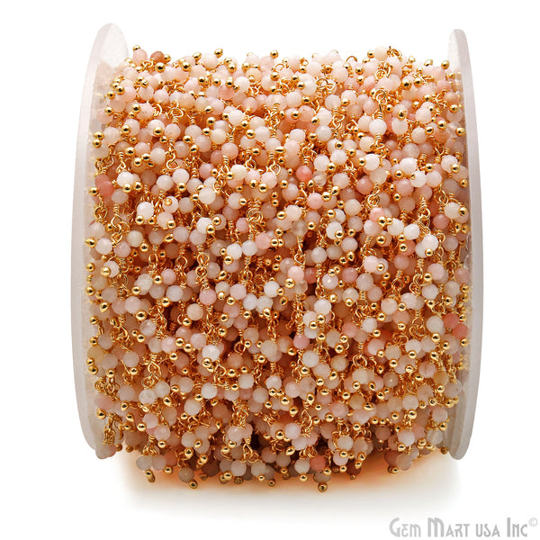 Pink Opal Faceted Beads...