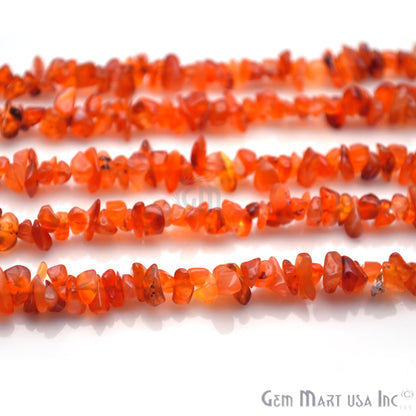 Natural Carnelian Nugget Chip 3-6mm Beads Drilled Chip Beads, 34" Strand (762210680879)