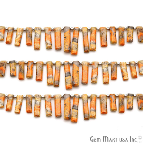 Bumble Bee RectAngel 29x7mm Crafting Beads Gemstone Briolette Strands 8 INCH - GemMartUSA