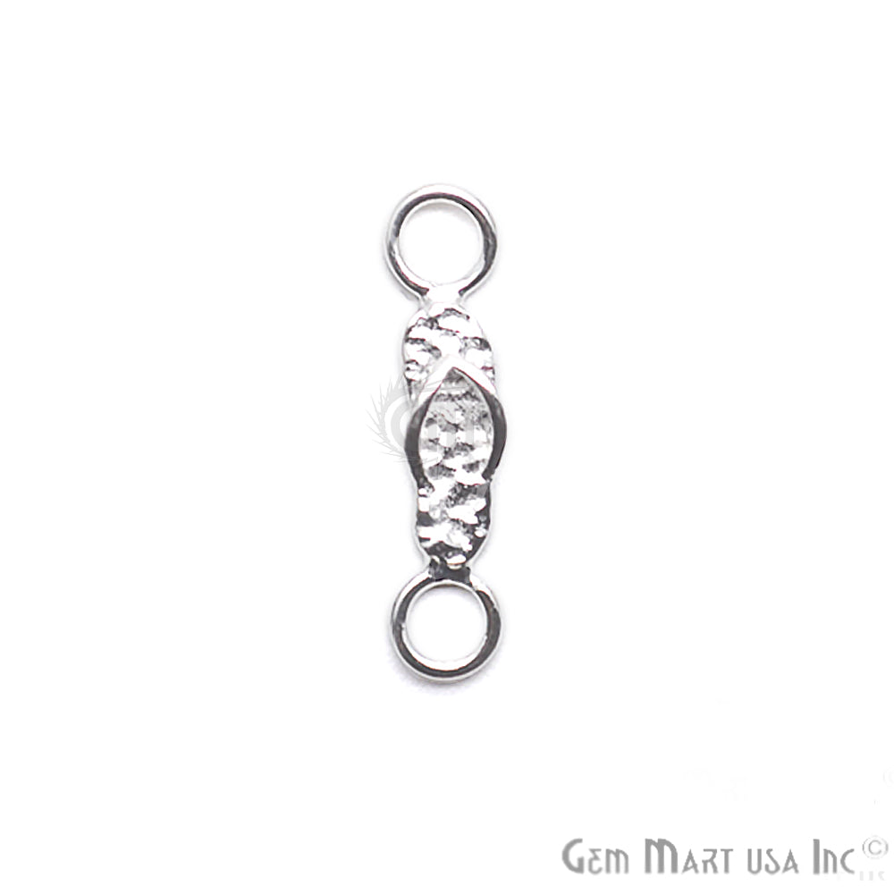 Slipper' Shape Sterling Silver Charm for Bracelet Pendants & Necklace - GemMartUSA