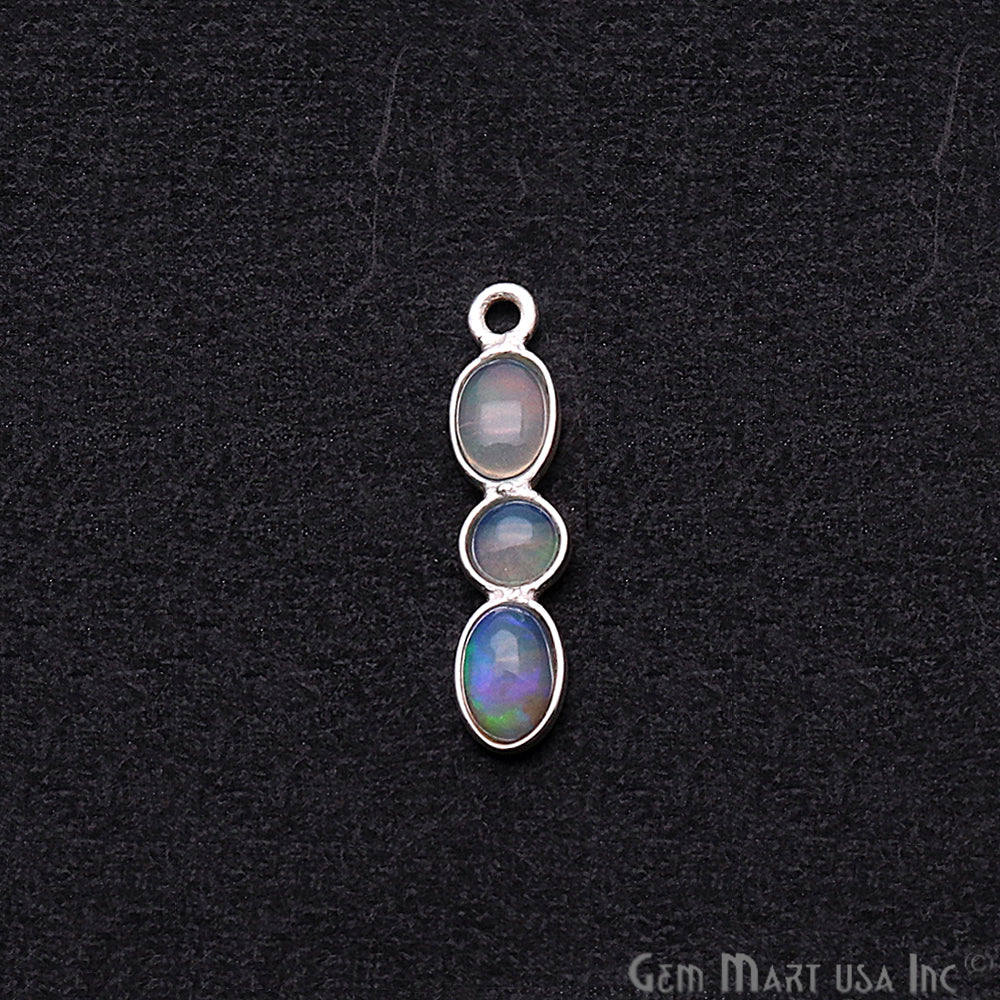 DIY Opal October Birthstone 20x4mm Chandelier Finding Component (Pick Plating) (13093) - GemMartUSA