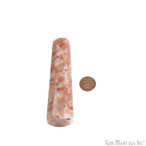 Sunstone Gemstone Jumbo Tower Crystal Tower Obelisk Healing Meditation Gemstones 4-5 Inch