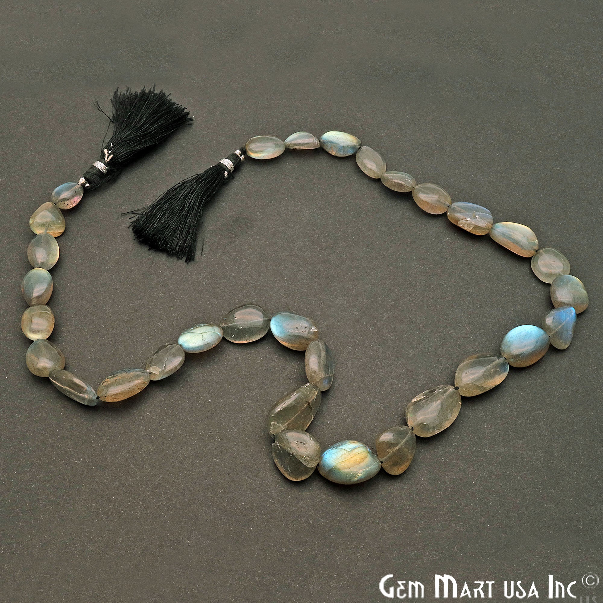 Labradorite Free Form 16x12mm Crafting Beads Gemstone Strands 16INCH - GemMartUSA