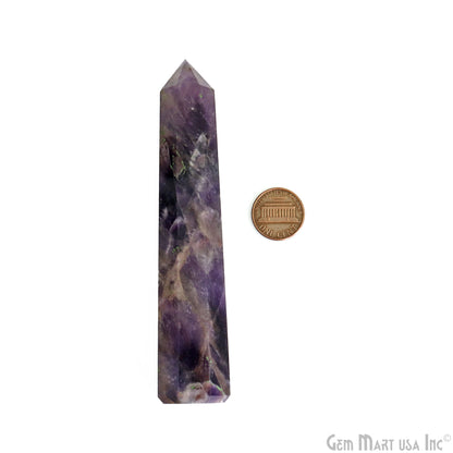 Amethyst Gemstone Jumbo Tower Crystal Tower Obelisk Healing Meditation Gemstones 4-5 Inch