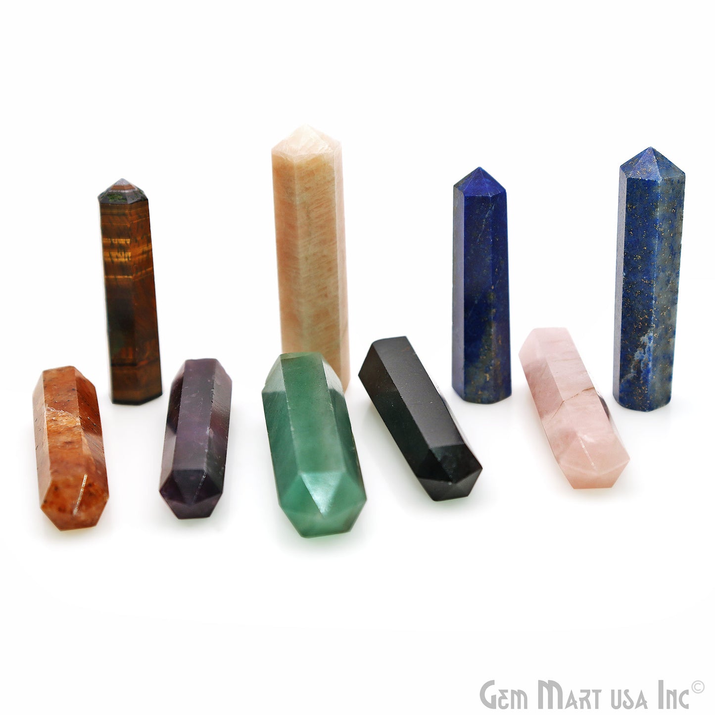 Gemstone Pencil Pointed 37x10mm Spiritual Stone Jewelry (Pick Stone) - GemMartUSA