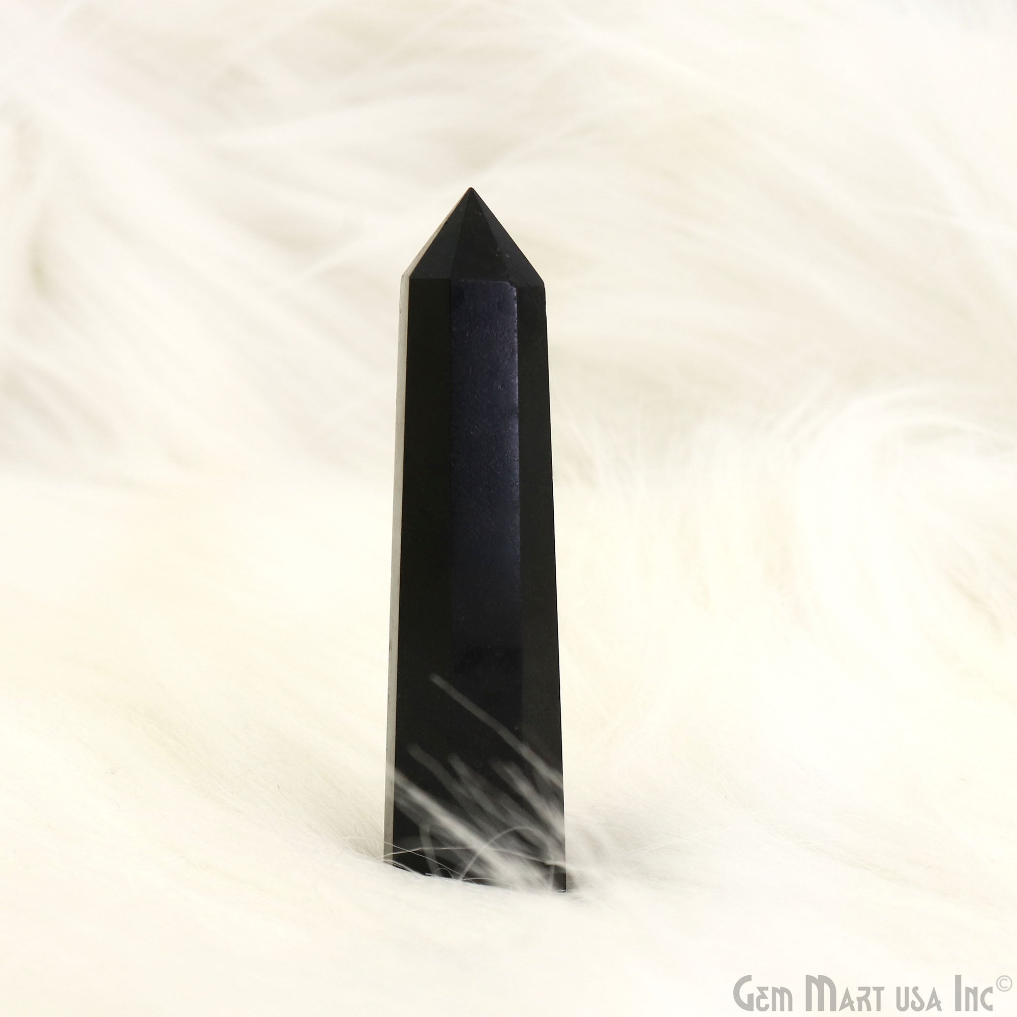 Black Agate Gemstone Jumbo Tower Crystal Tower Obelisk Healing Meditation Gemstones 2-3 Inch