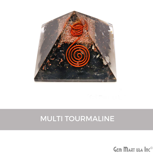 Gemstone Orgone Pyramid, 55x45mm Ornamental Home Decor, Precious Healing Gemstone, Chakra Stone, Spiritual Gemstone (Pick Stone) - GemMartUSA
