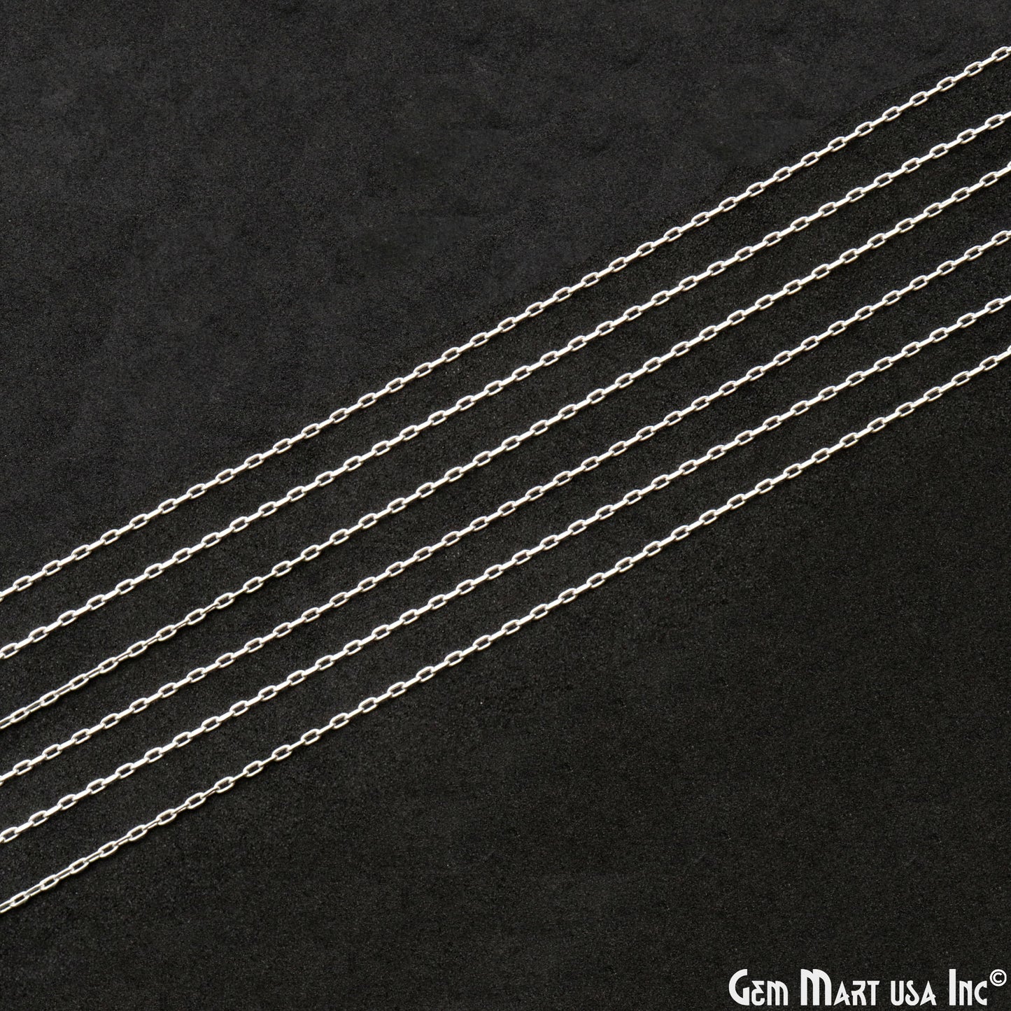 Link Chain For Jewelry Making 2x1mm Silver Link Chain Necklace Minimal Finding Chain