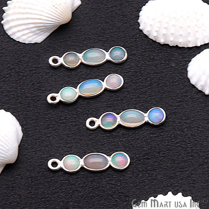 DIY Opal October Birthstone 19x4mm Chandelier Finding Component (Pick Plating) (13092) - GemMartUSA