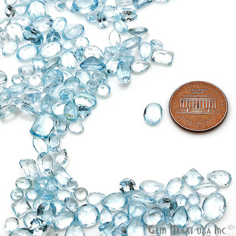 50 Carat Blue Topaz Mix Shape Wholesale Loose Gemstones - GemMartUSA