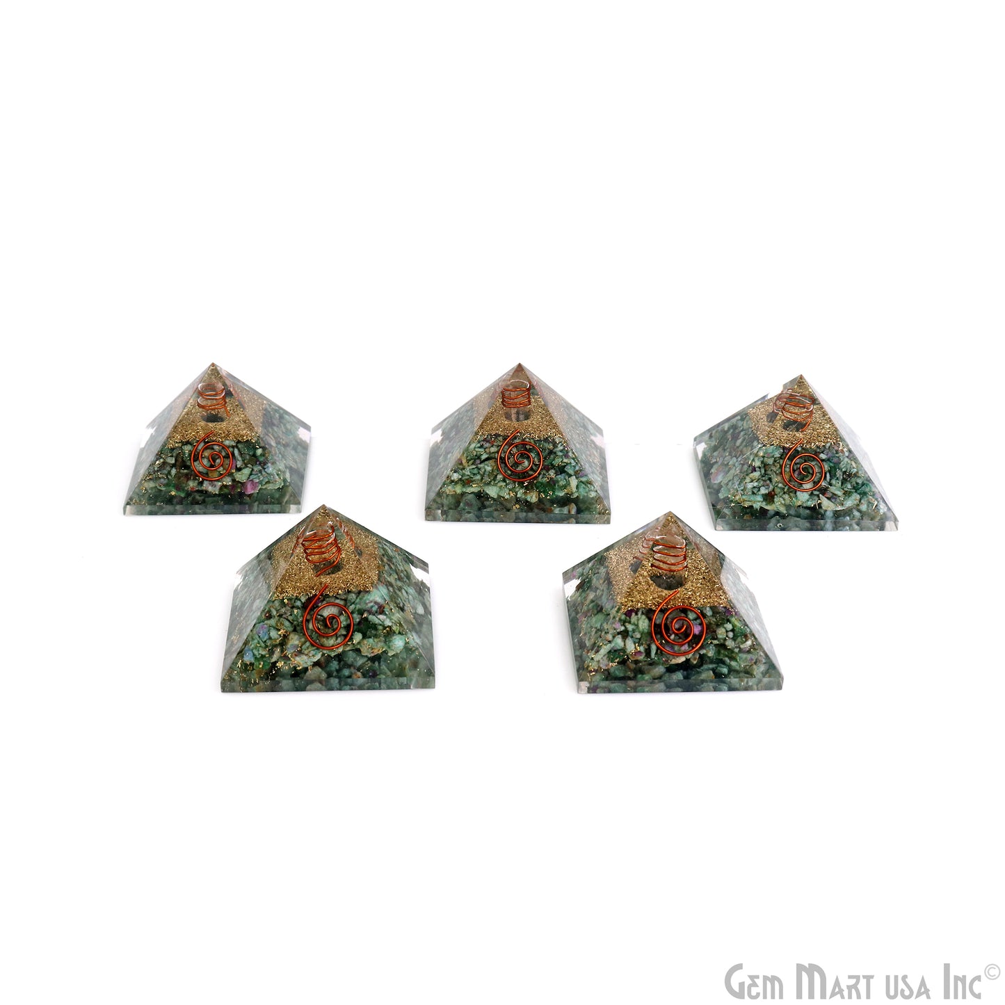 Gemstone Orgone Pyramid, 55x45mm Ornamental Home Decor, Precious Healing Gemstone, Chakra Stone, Spiritual Gemstone